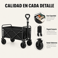 Carro Plegable Todoterreno Con Carga 75 Kg