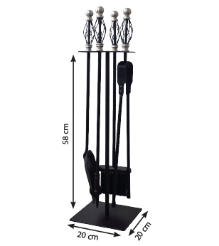 Juego de Útiles de Chimenea Bronpi Ref. 501