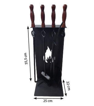 Juego de Útiles de Chimenea Bronpi Ref. 503