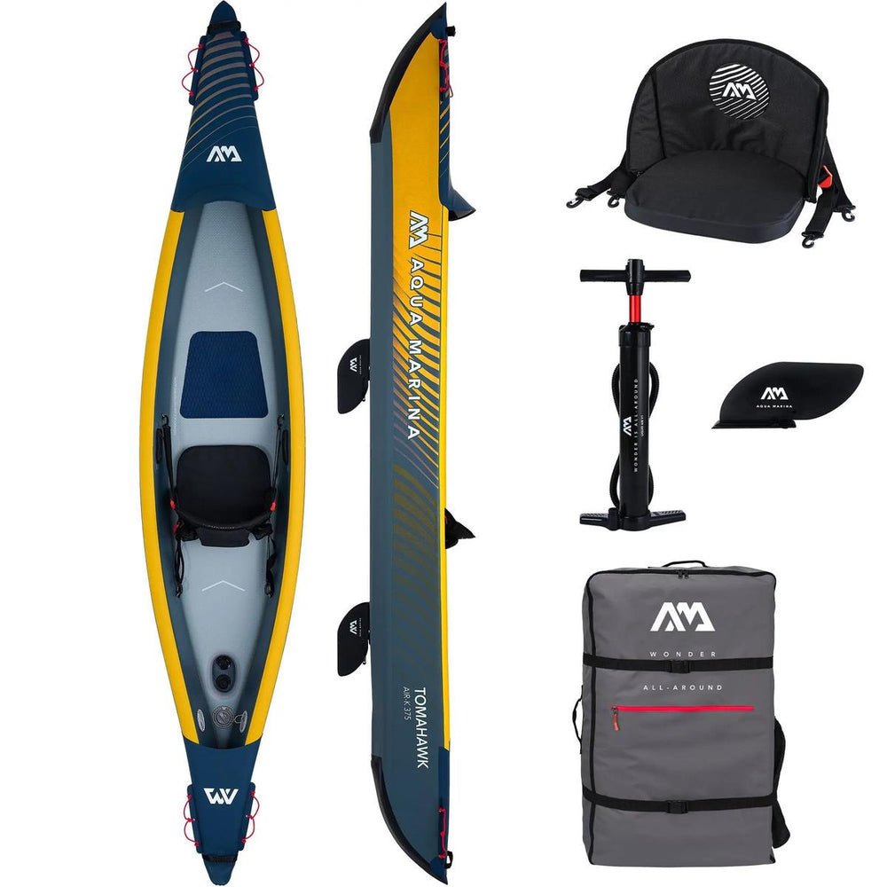 Aqua Marina - Tomahawk AIR-K 12'4" AIR-K 375 kayak hinchable 1 Plazas drop stitch
