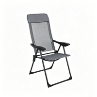 Silla Plegable Reclinable 7 Posiciones Respaldo Alto Exterior