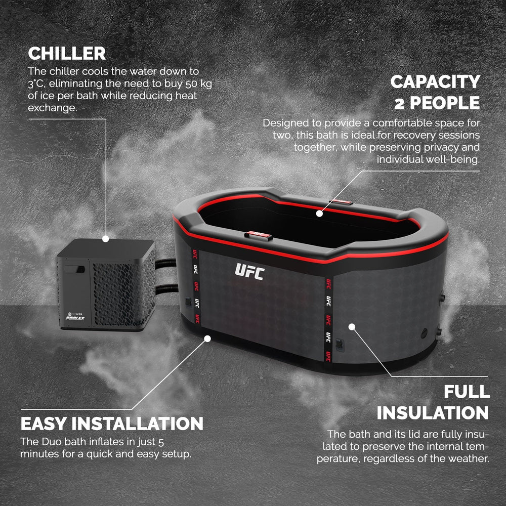 NetSpa - UFC IceBath Duo baño de hielo con kit enfriador
