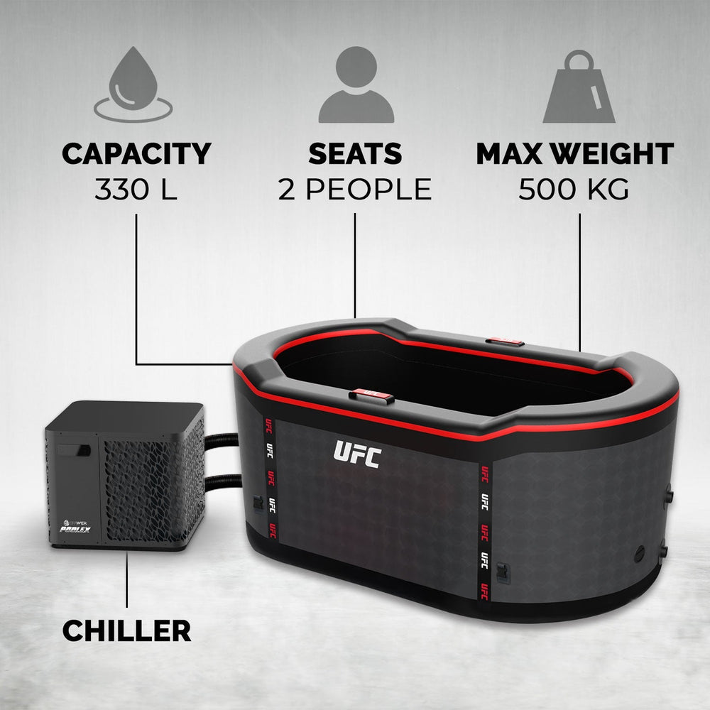 NetSpa - UFC IceBath Duo baño de hielo con kit enfriador