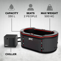 NetSpa - UFC IceBath Duo baño de hielo con kit enfriador