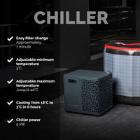 NetSpa - UFC IceBath Duo baño de hielo con kit enfriador