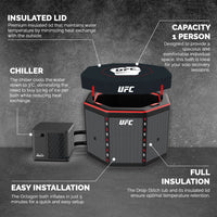 NetSpa - UFC Octagon IceBath baño de hielo con kit enfriador