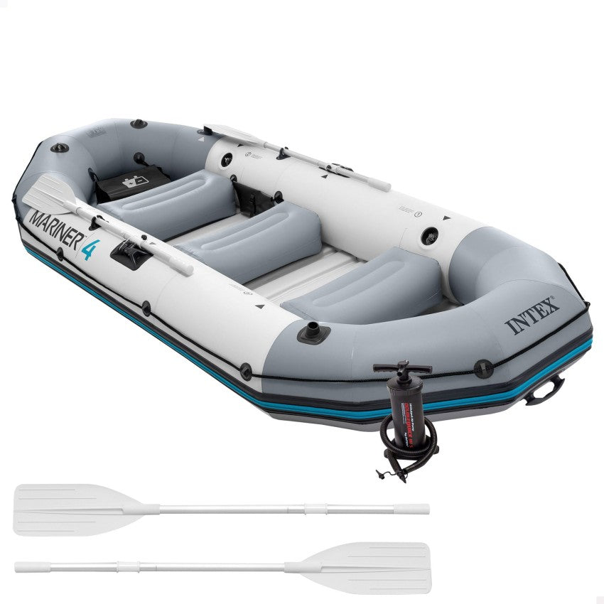 Intex Mariner 4 Barca Hinchable para 4 Personas con Remos