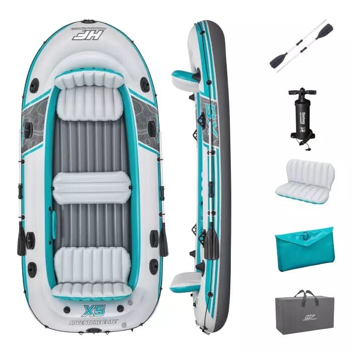 Bestway – Barca hinchable Adventure Elite X5 Raft Set (364 × 166 cm)