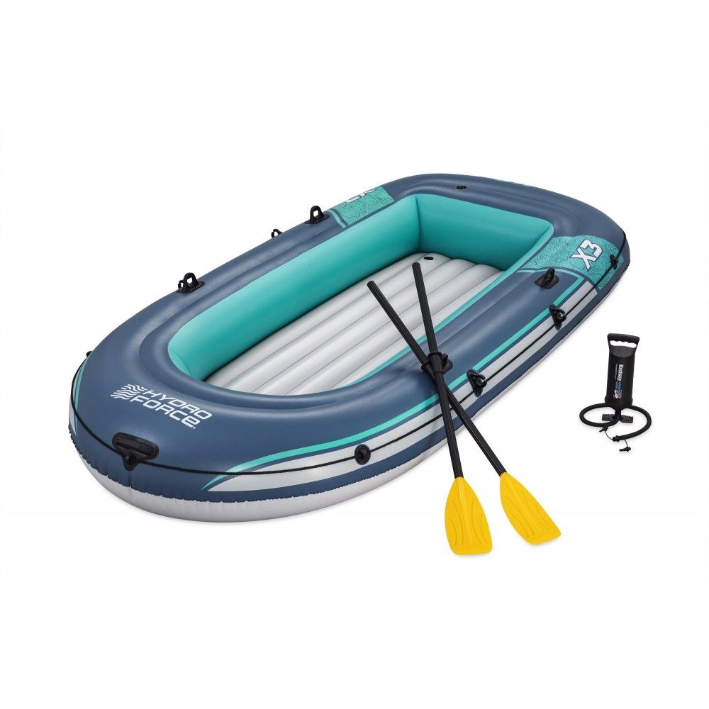 Bestway – Barca hinchable Hydro-Force Trek X3 Raft Set (294 × 137 cm)