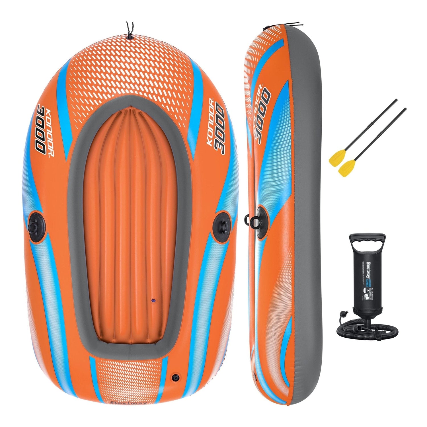 Bestway – Barca hinchable Kondor 3000 Raft Set (212 × 122 cm)