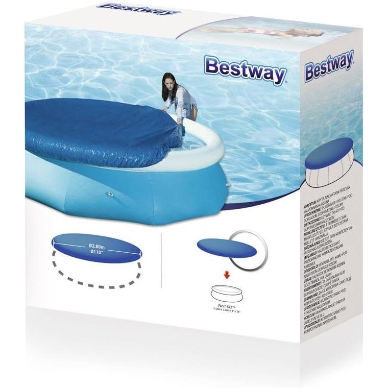 Bestway – Cobertor para piscina hinchable redonda 244 cm