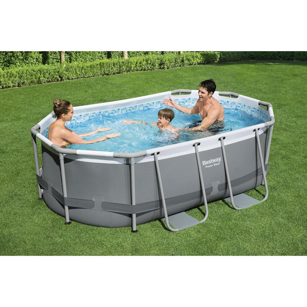 Bestway – Power Steel piscina desmontable ovalada (305 × 200 × 84 cm)