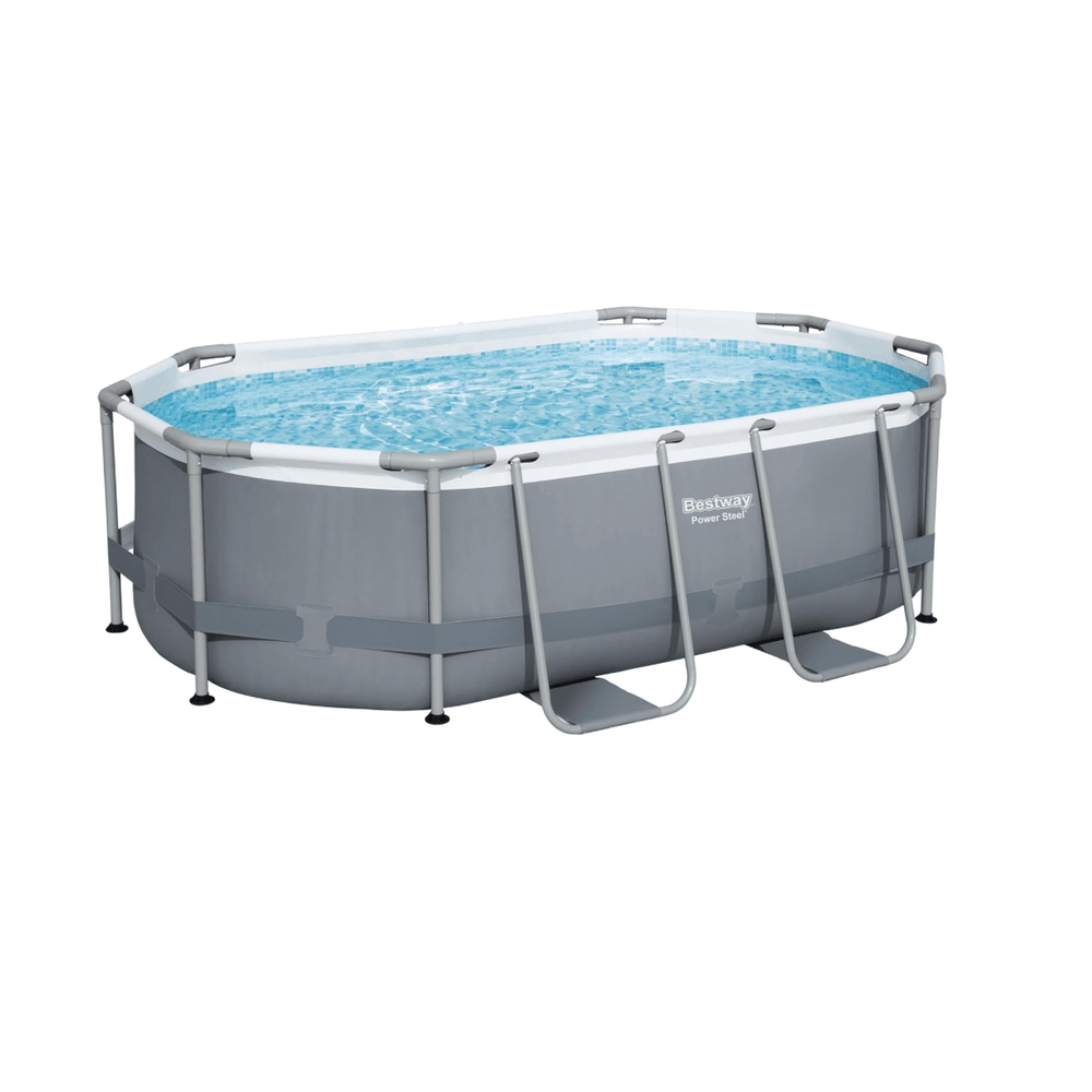 Bestway – Power Steel piscina desmontable ovalada (305 × 200 × 84 cm)