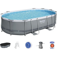 Bestway – Power Steel piscina desmontable ovalada (488 × 305 × 107 cm)