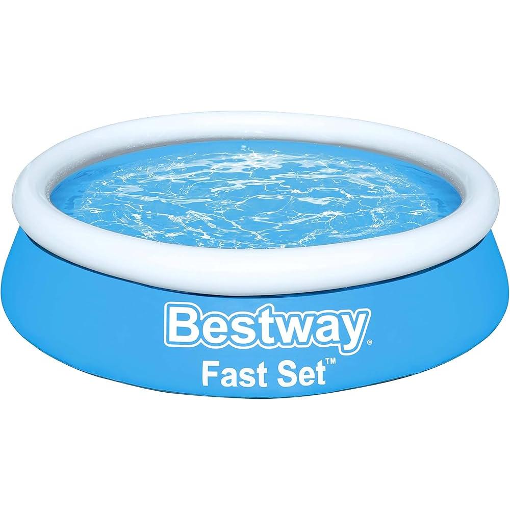 Bestway – Piscina hinchable Fast Set con depuradora (244 × 61 cm)