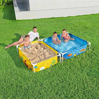 Bestway - Steel Pro piscina desmontable rectangular (213 x 122 x 30,5 cm)