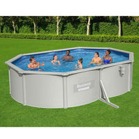 Bestway – Hydrium piscina ovalada elevada de acero (500 × 360 × 120 cm)