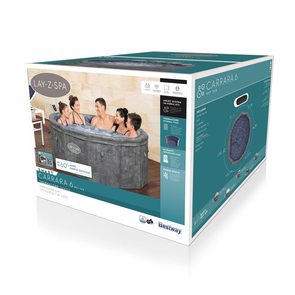 Bestway - Spa hinchable Lay Z Spa Carrara Smart AirJet 4-6 personas