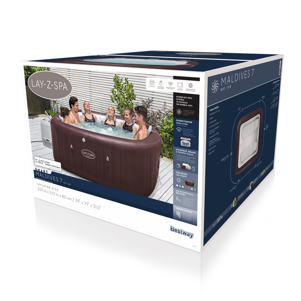 Bestway - Spa hinchable Lay Z Spa Maldivas HydroJet Pro 5-7 personas