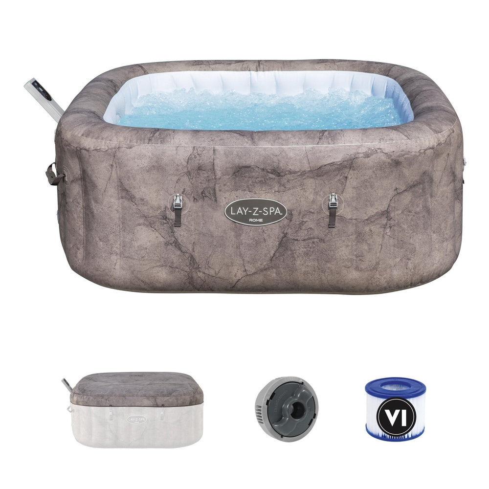 Bestway - Spa hinchable Lay Z Spa Rome Smart AirJet UltraFit 6 personas