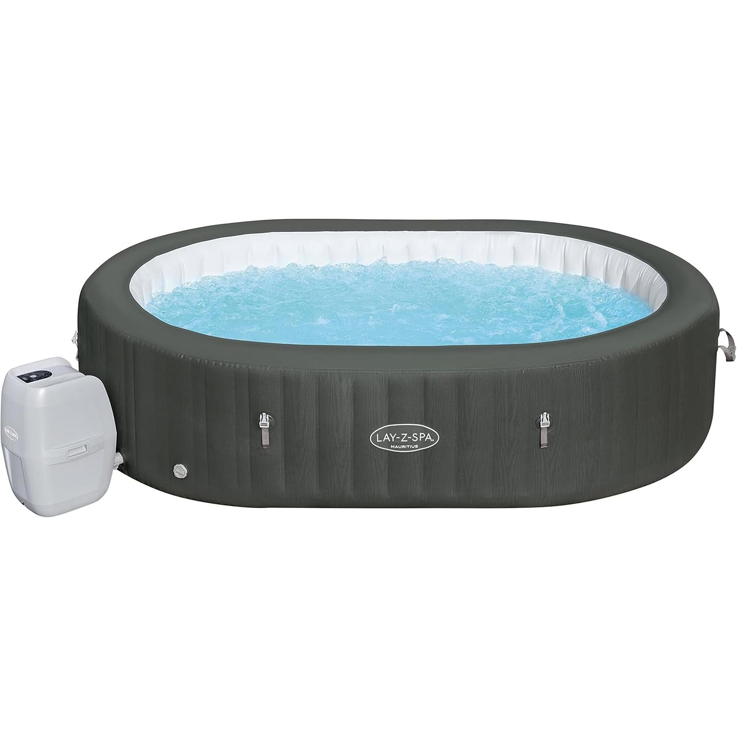 Bestway - Spa hinchable Lay Z Spa Mauritius Smart AirJet 7 plazas gris