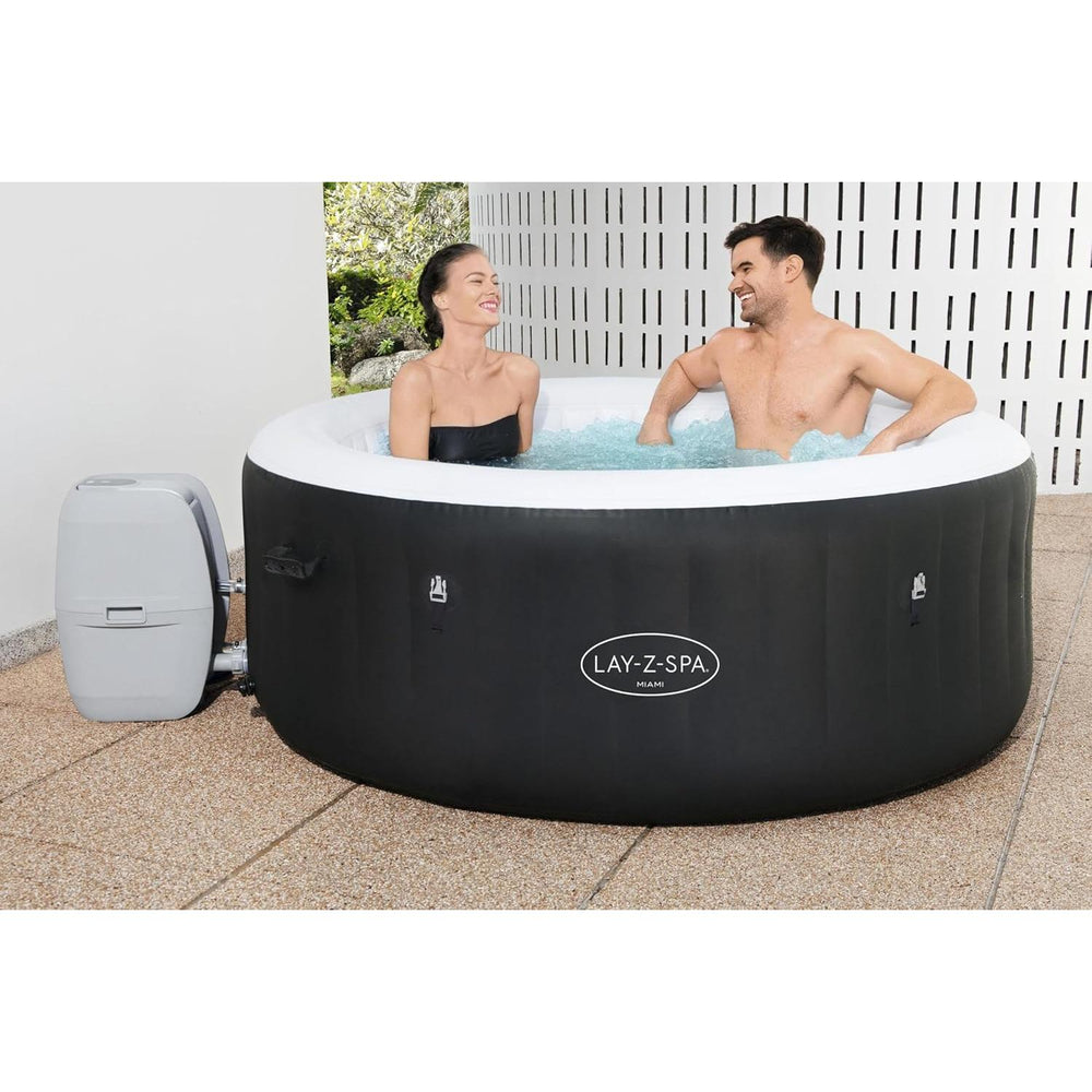 Bestway - Spa hinchable Lay Z Spa Miami AirJet 4 plazas negro