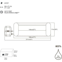 Bestway - Spa hinchable Lay Z Spa Palm Springs AirJet 6 plazas
