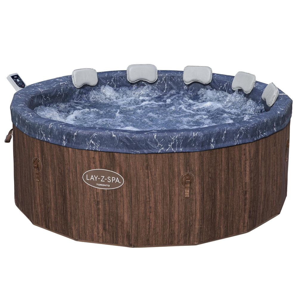 Bestway - Spa hinchable Lay Z Spa Toronto 1,90 m x 70 cm redondo rojo profundo