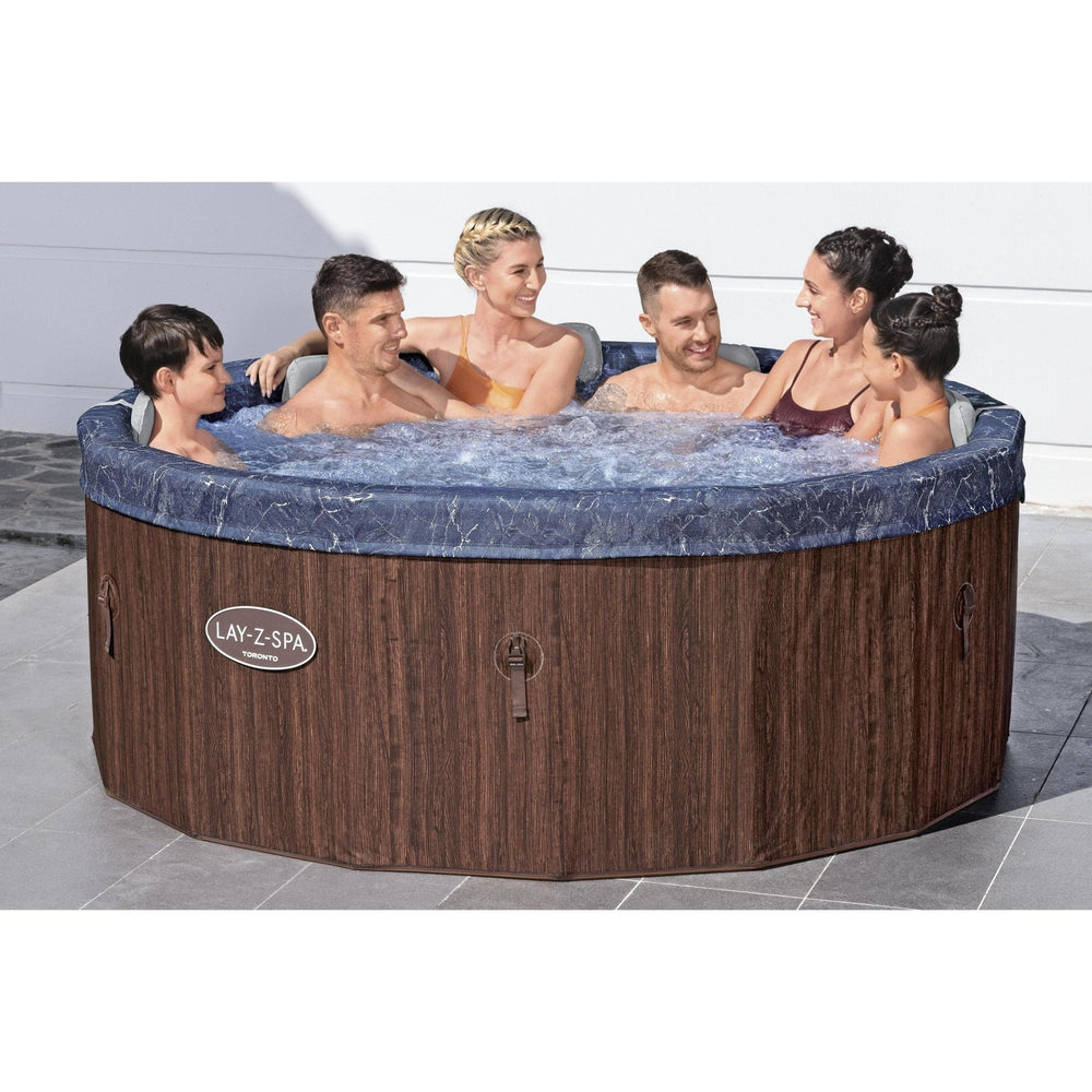 Bestway - Spa hinchable Lay Z Spa Toronto 1,90 m x 70 cm redondo rojo profundo
