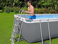 Bestway – Power Steel piscina desmontable rectangular (282 × 196 × 84 cm)