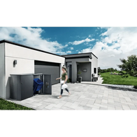 Biohort – Alex contenedor de cubos de basura modular con ruedas Gris cuarzo metálico