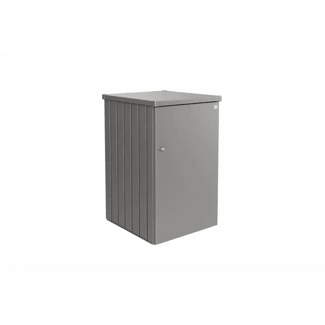Biohort – Alex contenedor doble de cubos de basura modular con ruedas Gris cuarzo metálico