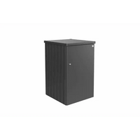 Biohort – Alex contenedor doble de cubos de basura modular con ruedas Gris oscuro metálico