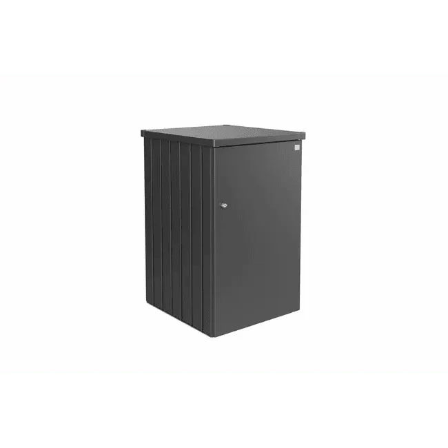 Biohort – Alex contenedor doble de cubos de basura modular con ruedas Gris oscuro metálico