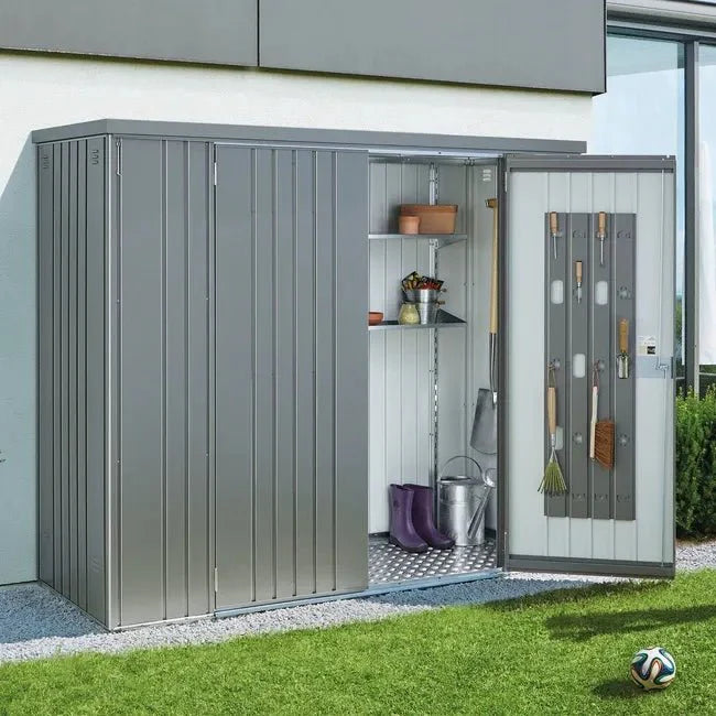 Biohort – Armario para equipos de gran versatilidad Gris cuarzo metálico