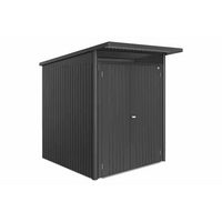 Biohort – AvantGarde Eco Caseta metálica de jardín con techo en atril Gris oscuro metálico