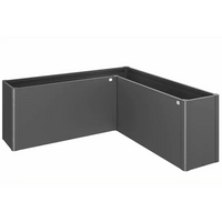 Biohort – Belvedere sistema elevado de cajas de cultivo de metal en Gris oscuro metálico
