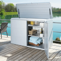 Biohort – HighBoard armario metálico Gris cuarzo metálico
