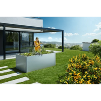 Biohort – Huerto urbano elevado de metal Gris oscuro metálico