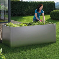Biohort – Huerto urbano elevado de metal Gris oscuro metálico