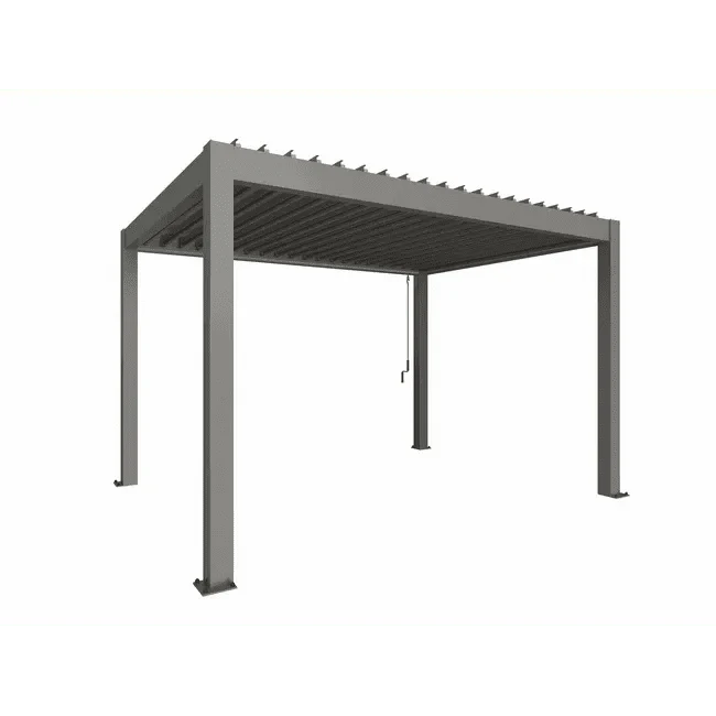 Biohort – Pérgola Sombra y espacio exterior Gris cuarzo metálico
