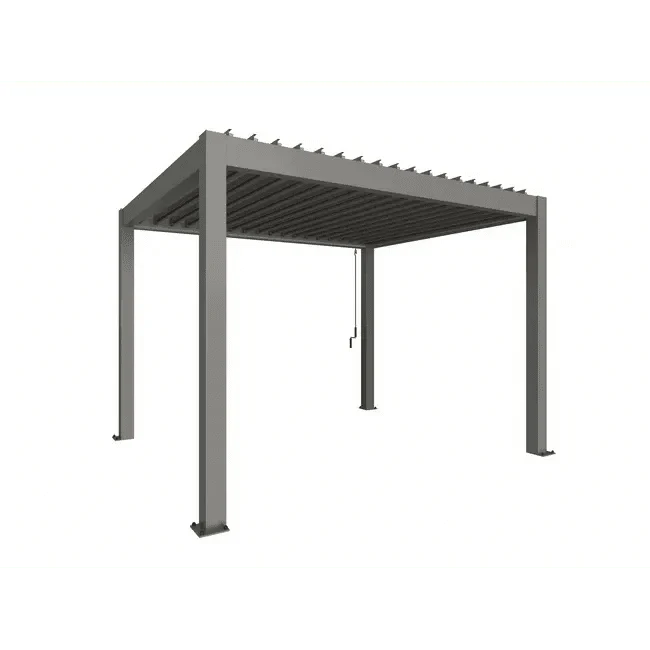 Biohort – Pérgola Sombra y espacio exterior Gris cuarzo metálico