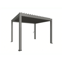 Biohort – Pérgola Sombra y espacio exterior Gris cuarzo metálico