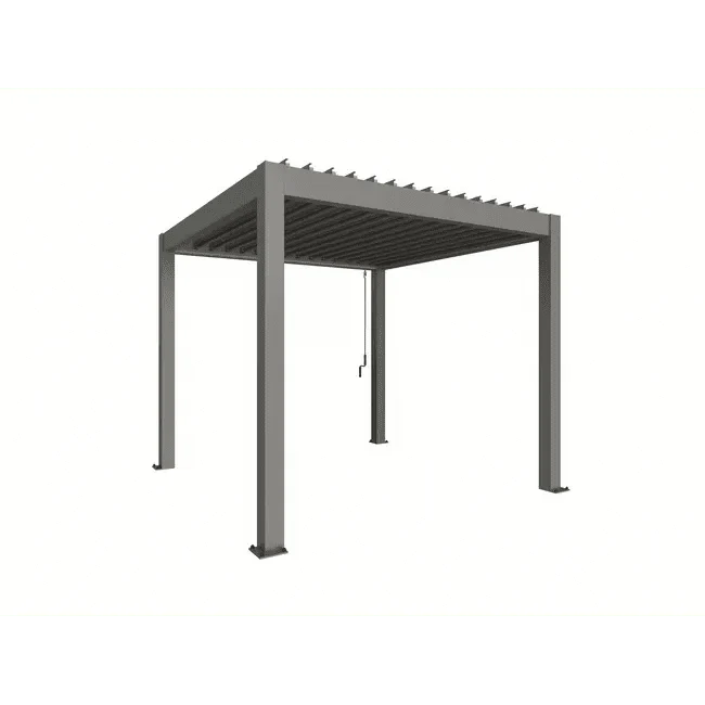 Biohort – Pérgola Sombra y espacio exterior Gris cuarzo metálico