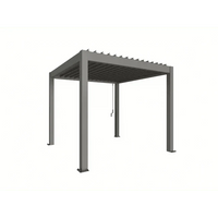 Biohort – Pérgola Sombra y espacio exterior Gris cuarzo metálico