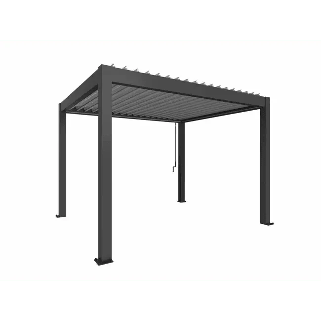 Biohort – Pérgola Sombra y espacio exterior Gris oscuro metálico