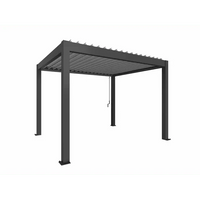 Biohort – Pérgola Sombra y espacio exterior Gris oscuro metálico