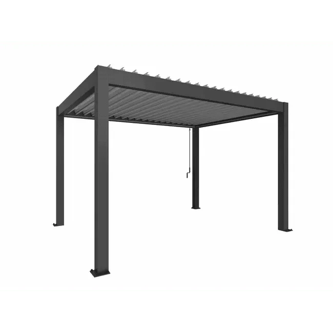 Biohort – Pérgola Sombra y espacio exterior Gris oscuro metálico