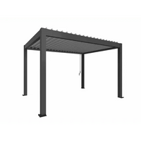 Biohort – Pérgola Sombra y espacio exterior Gris oscuro metálico