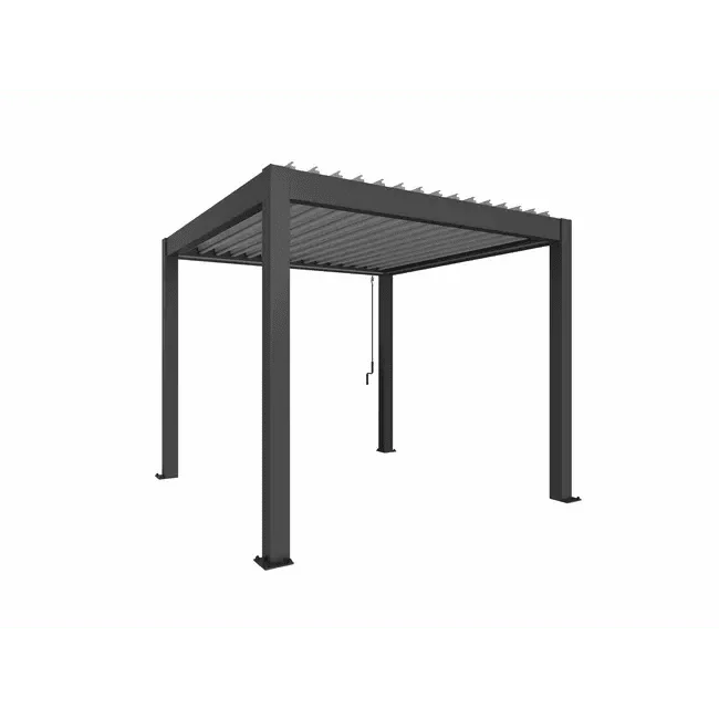 Biohort – Pérgola Sombra y espacio exterior Gris oscuro metálico